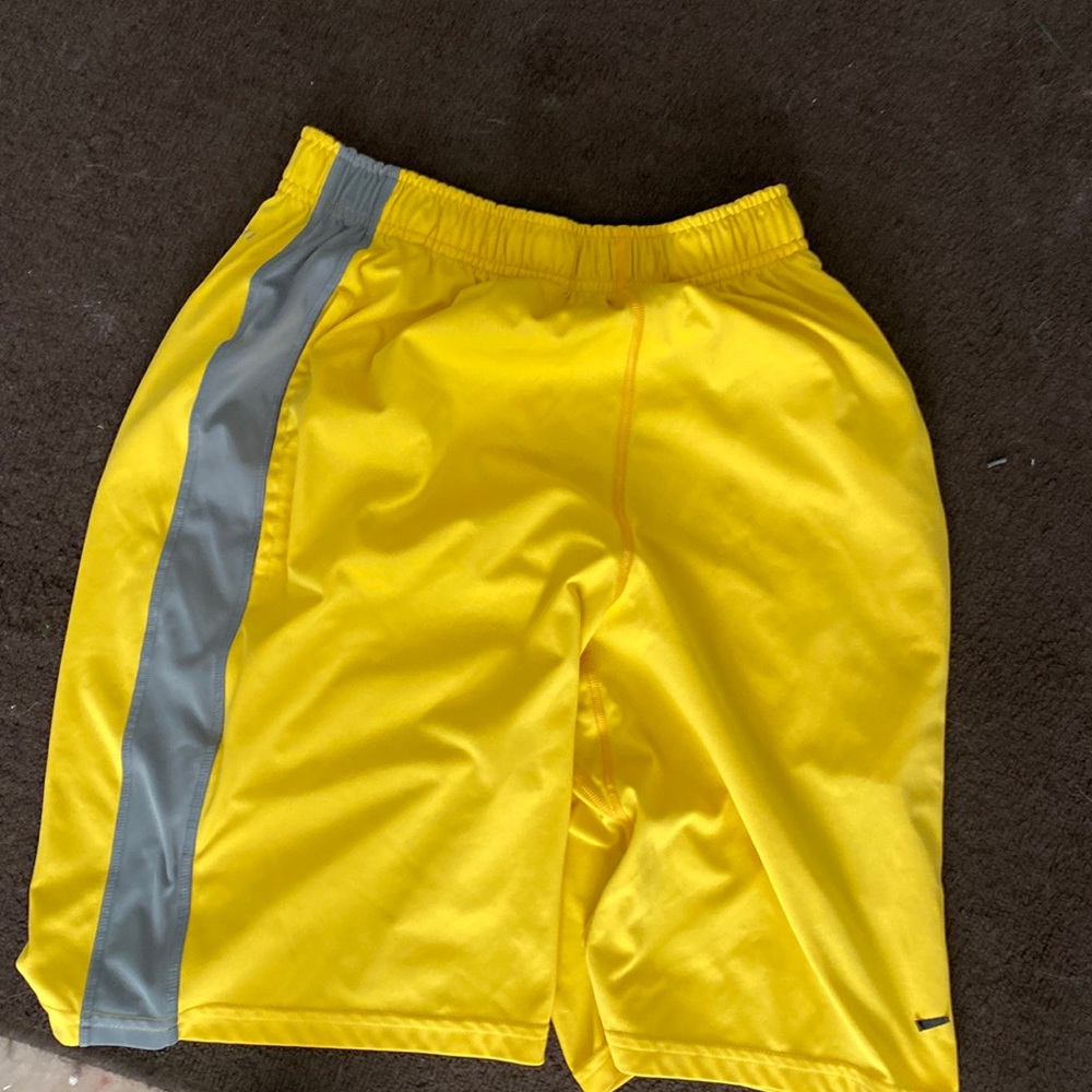 Nike yellow shorts